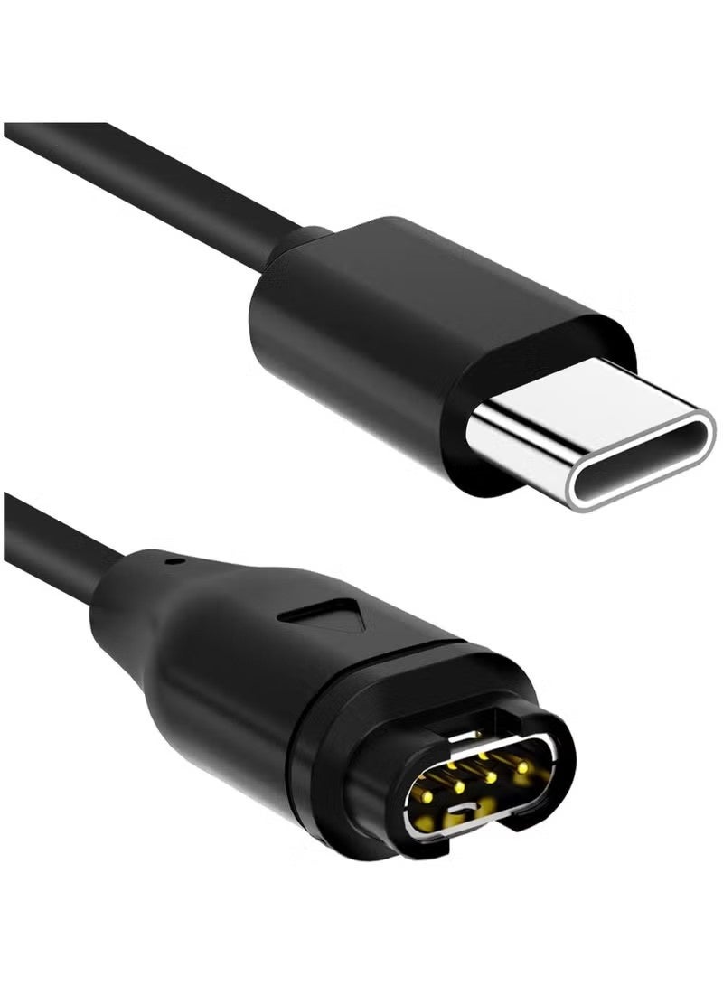 1M Charging Cable for Garmin Vivoactive 5 4 4S 3, Fenix 7 7S 7X 6 6S Pro 5 5S 5X Plus, Forerunner 935 945 55 245 45 45S S40 S42 S60,Vivomove,Vivosport,Venu sq/Instinct 2 2S (Type C) - Image 1